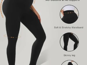 Legging maternité couleur noir