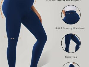 Legging maternité couleur bleu marine