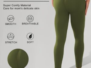 Legging maternité couleur vert army